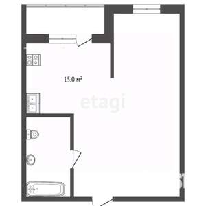 Студия квартира, вторичка, 38м2, 19/26 этаж