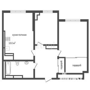 2-к квартира, вторичка, 50м2, 21/25 этаж