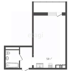 Студия квартира, вторичка, 30м2, 16/17 этаж