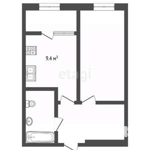 1-к квартира, вторичка, 35м2, 17/22 этаж