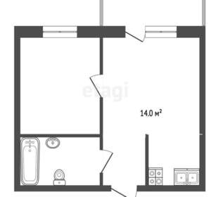 1-к квартира, вторичка, 40м2, 19/25 этаж