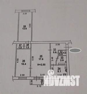 3-к квартира, вторичка, 59м2, 4/5 этаж