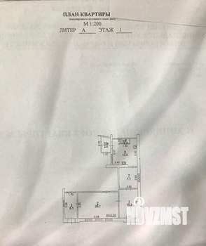 3-к квартира, вторичка, 58м2, 1/1 этаж