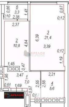 1-к квартира, вторичка, 48м2, 9/25 этаж