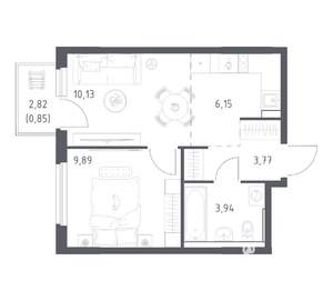 1-к квартира, вторичка, 35м2, 14/17 этаж