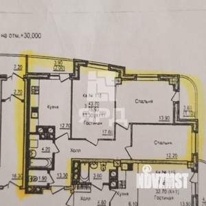 3-к квартира, вторичка, 84м2, 11/19 этаж