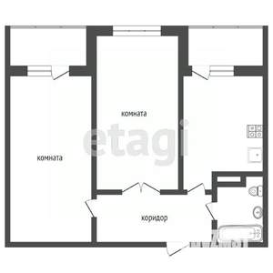 2-к квартира, вторичка, 59м2, 13/25 этаж