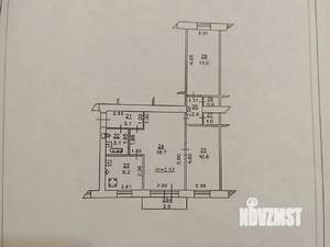 3-к квартира, вторичка, 56м2, 2/4 этаж