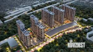2-к квартира, строящийся дом, 54м2, 15/24 этаж