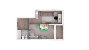 1-к квартира, вторичка, 41м2, 9/15 этаж