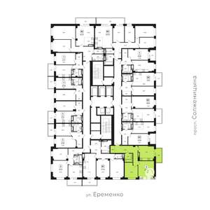 2-к квартира, вторичка, 67м2, 19/24 этаж