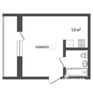 Студия квартира, вторичка, 28м2, 11/19 этаж