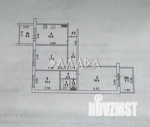 3-к квартира, вторичка, 83м2, 3/10 этаж