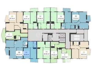 1-к квартира, вторичка, 35м2, 21/33 этаж