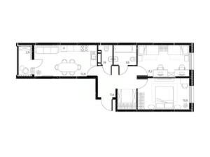 3-к квартира, вторичка, 60м2, 14/25 этаж