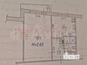 1-к квартира, вторичка, 41м2, 1/10 этаж