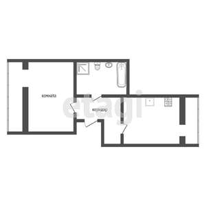 1-к квартира, вторичка, 43м2, 10/11 этаж