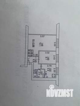 2-к квартира, вторичка, 41м2, 1/6 этаж