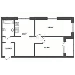 2-к квартира, вторичка, 67м2, 7/23 этаж