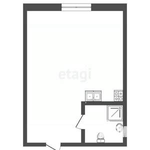 Студия квартира, вторичка, 21м2, 8/9 этаж
