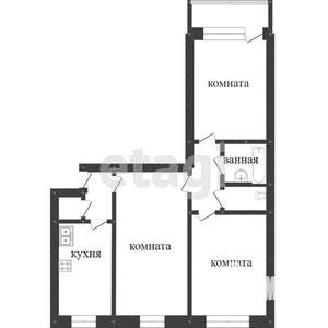 3-к квартира, вторичка, 78м2, 2/4 этаж