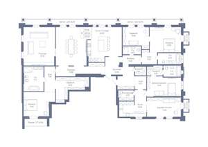 6-к квартира, вторичка, 310м2, 4/7 этаж