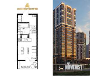 Студия квартира, вторичка, 24м2, 17/25 этаж