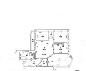 4-к квартира, вторичка, 105м2, 11/16 этаж