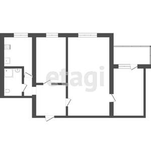 3-к квартира, вторичка, 51м2, 3/5 этаж