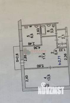 2-к квартира, вторичка, 43м2, 4/5 этаж