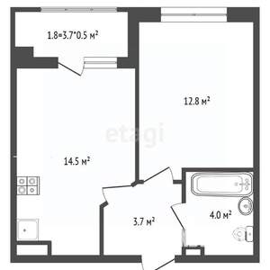 1-к квартира, вторичка, 37м2, 5/24 этаж