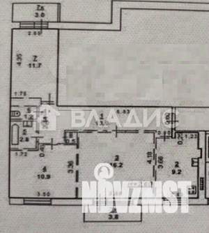 3-к квартира, вторичка, 65м2, 5/9 этаж