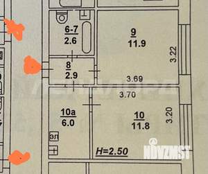2-к квартира, вторичка, 35м2, 5/9 этаж