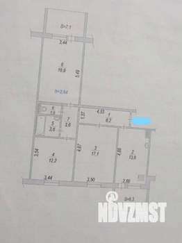 3-к квартира, вторичка, 86м2, 5/10 этаж