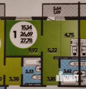 Студия квартира, вторичка, 27м2, 10/18 этаж