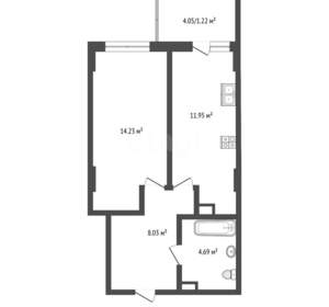 1-к квартира, вторичка, 40м2, 8/25 этаж
