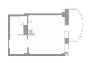 Студия квартира, вторичка, 34м2, 9/24 этаж