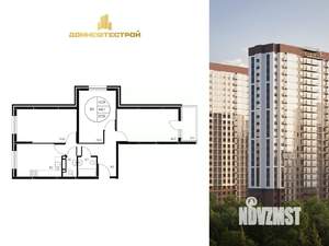 3-к квартира, вторичка, 68м2, 18/25 этаж