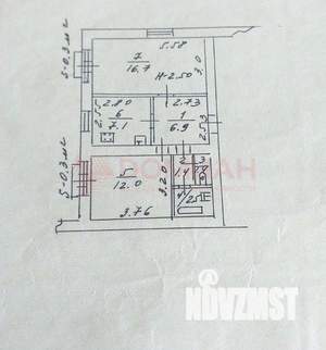 2-к квартира, вторичка, 48м2, 2/5 этаж