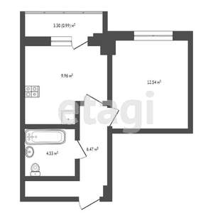 1-к квартира, вторичка, 33м2, 11/23 этаж