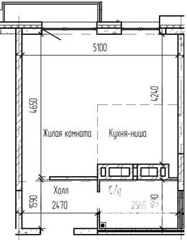 Студия квартира, вторичка, 32м2, 15/23 этаж