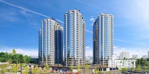 3-к квартира, строящийся дом, 60м2, 9/24 этаж