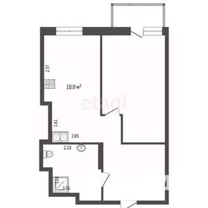1-к квартира, вторичка, 32м2, 22/25 этаж