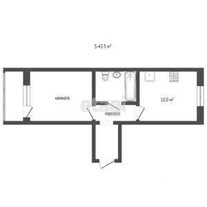 1-к квартира, вторичка, 47м2, 7/16 этаж