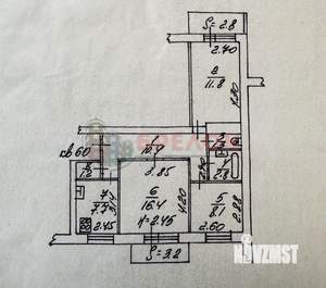 3-к квартира, вторичка, 65м2, 6/9 этаж