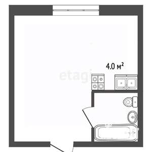 Студия квартира, вторичка, 25м2, 2/3 этаж