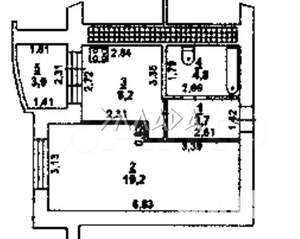1-к квартира, вторичка, 50м2, 3/10 этаж