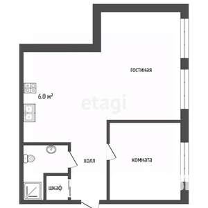 1-к квартира, вторичка, 36м2, 25/28 этаж