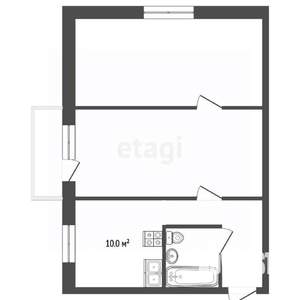 2-к квартира, вторичка, 44м2, 2/4 этаж