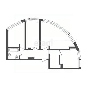 3-к квартира, вторичка, 102м2, 4/30 этаж